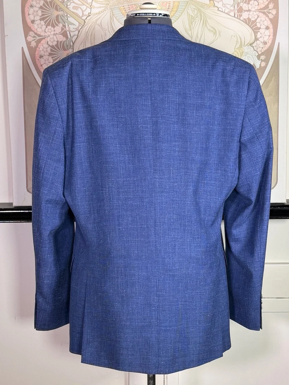 Ralph Ralph Lauren Blazer Sport Coat Men's 42R Blue Wool Silk Linen Blend
